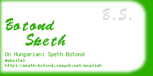 botond speth business card